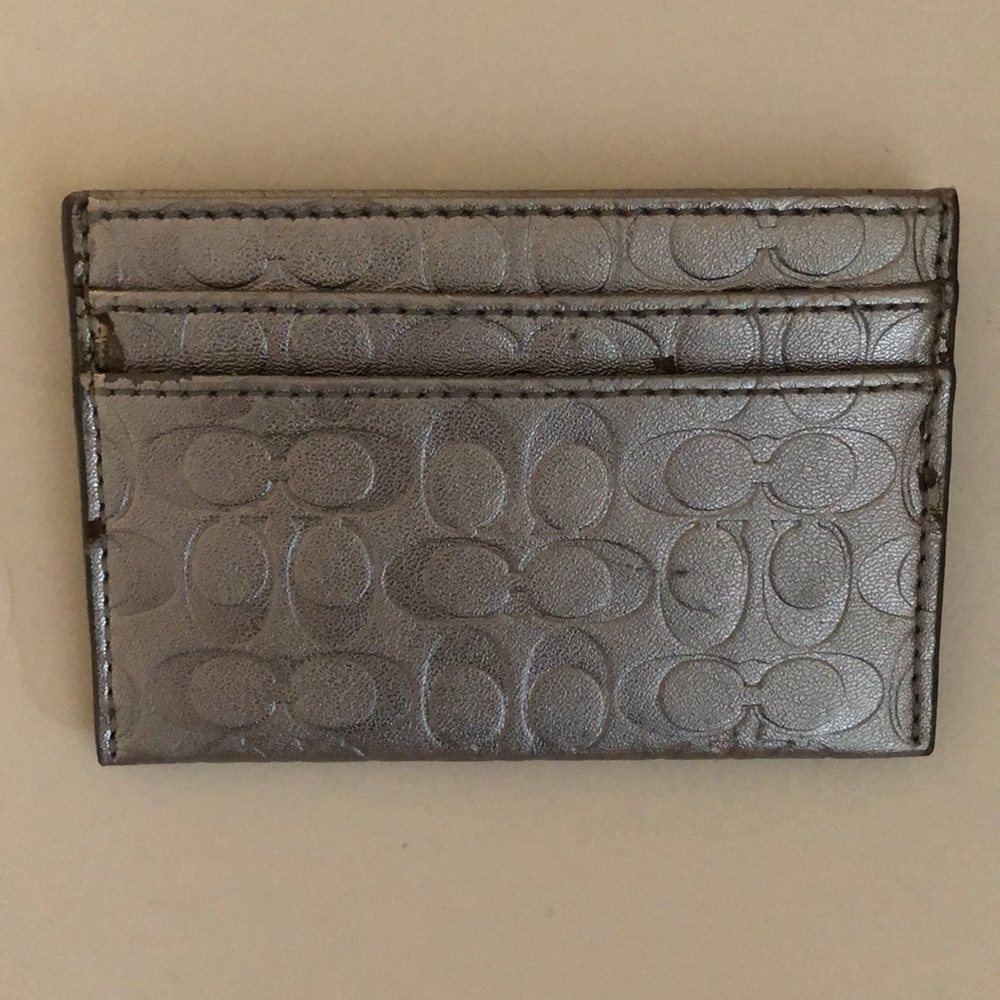 Coach - CC/Business Card Holder - Silver
